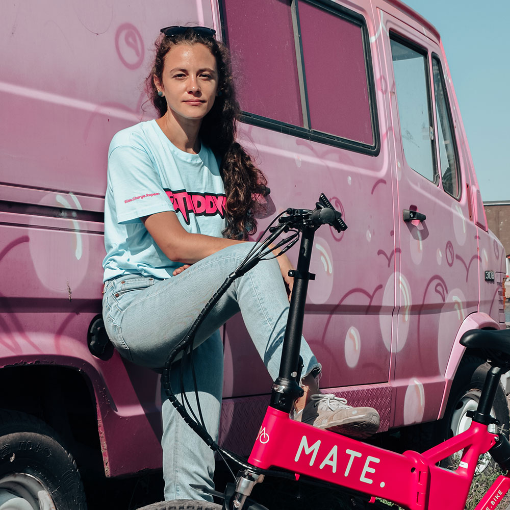 Fatdaddy t-shirt Blue/Pink Fatdaddy t-shirt Blue/Pink - immagine 2