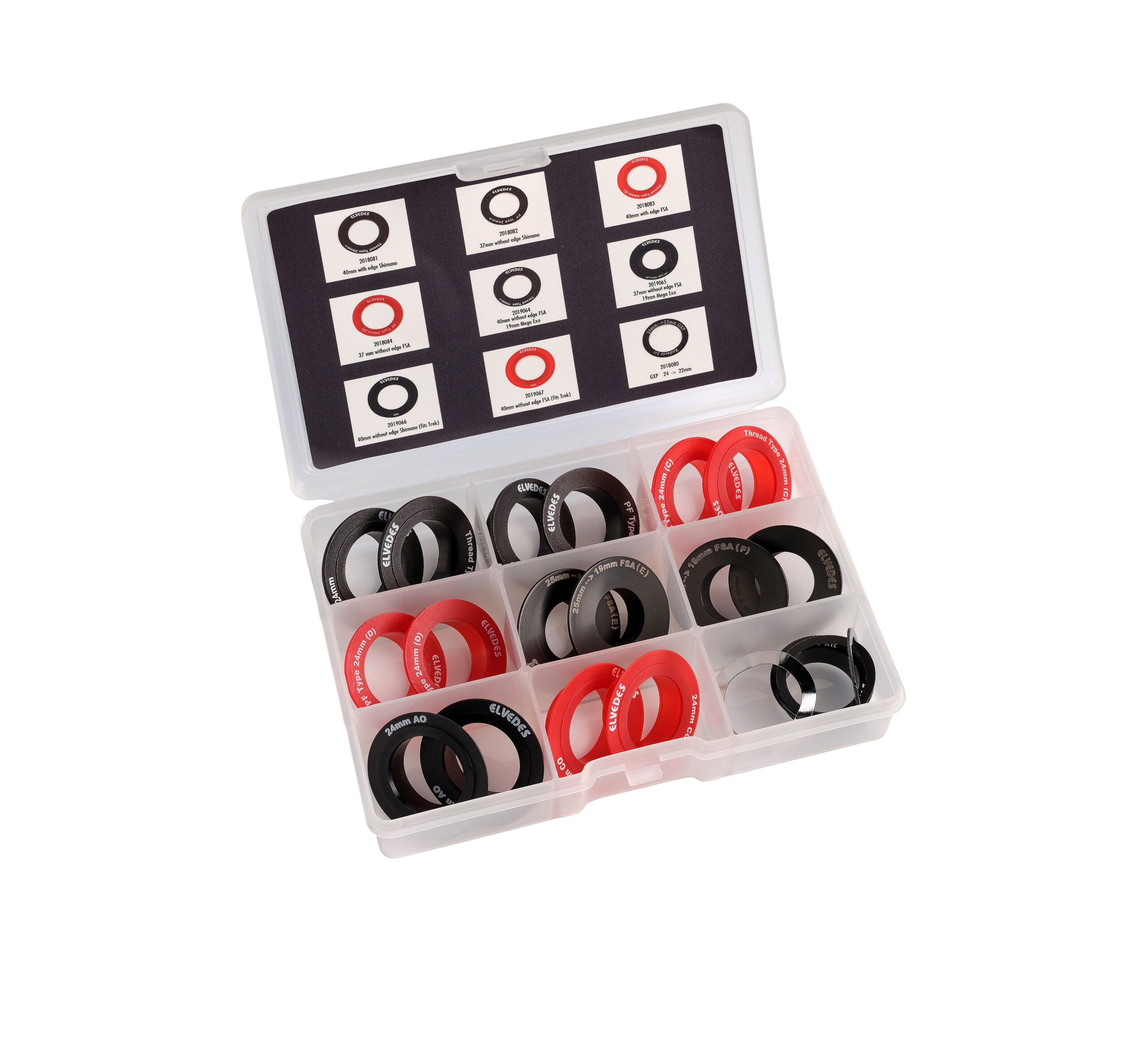 Elvedes Assortment Box Bottom Bracket Bearing Caps