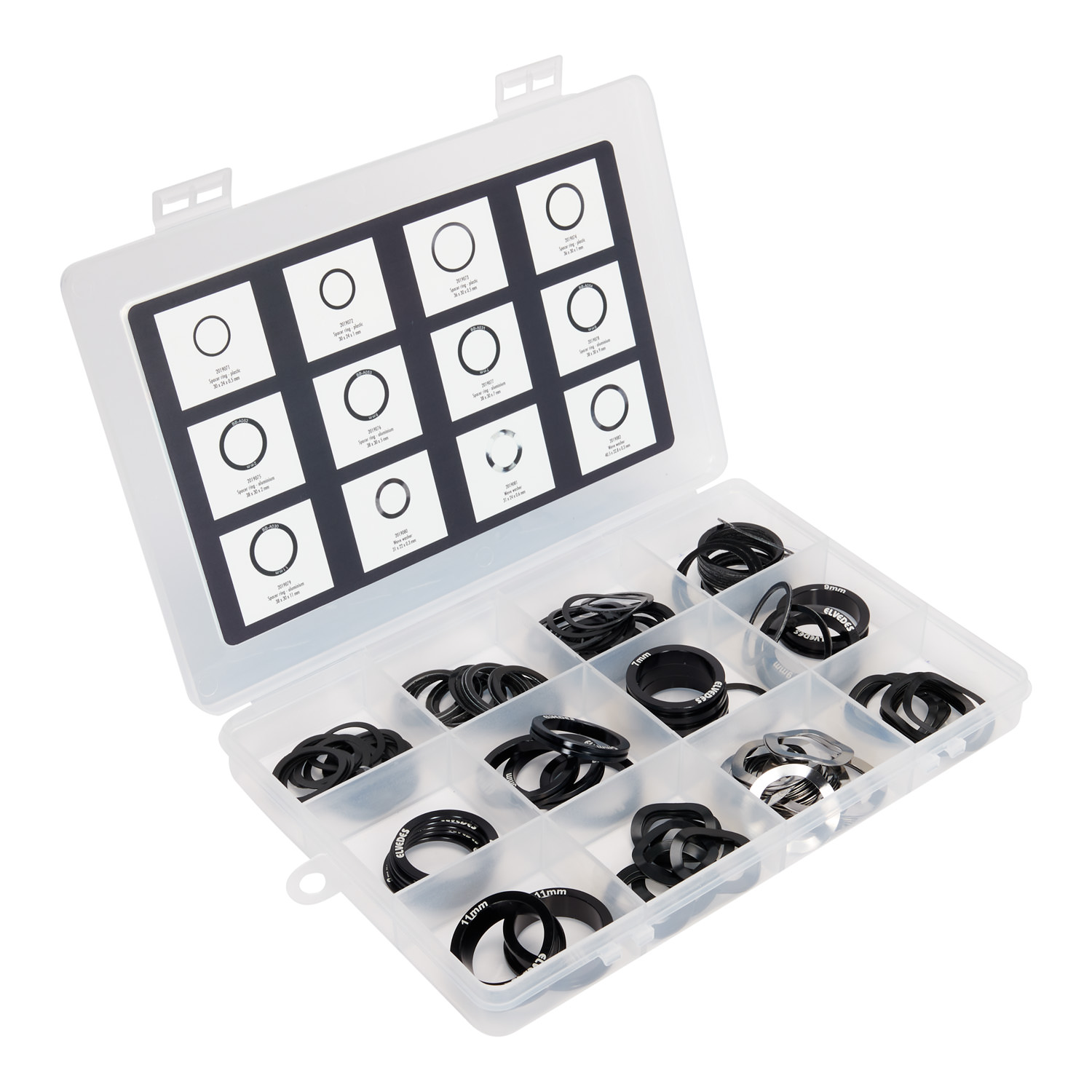 Elvedes Crank Spacers 12 Types 157pcs