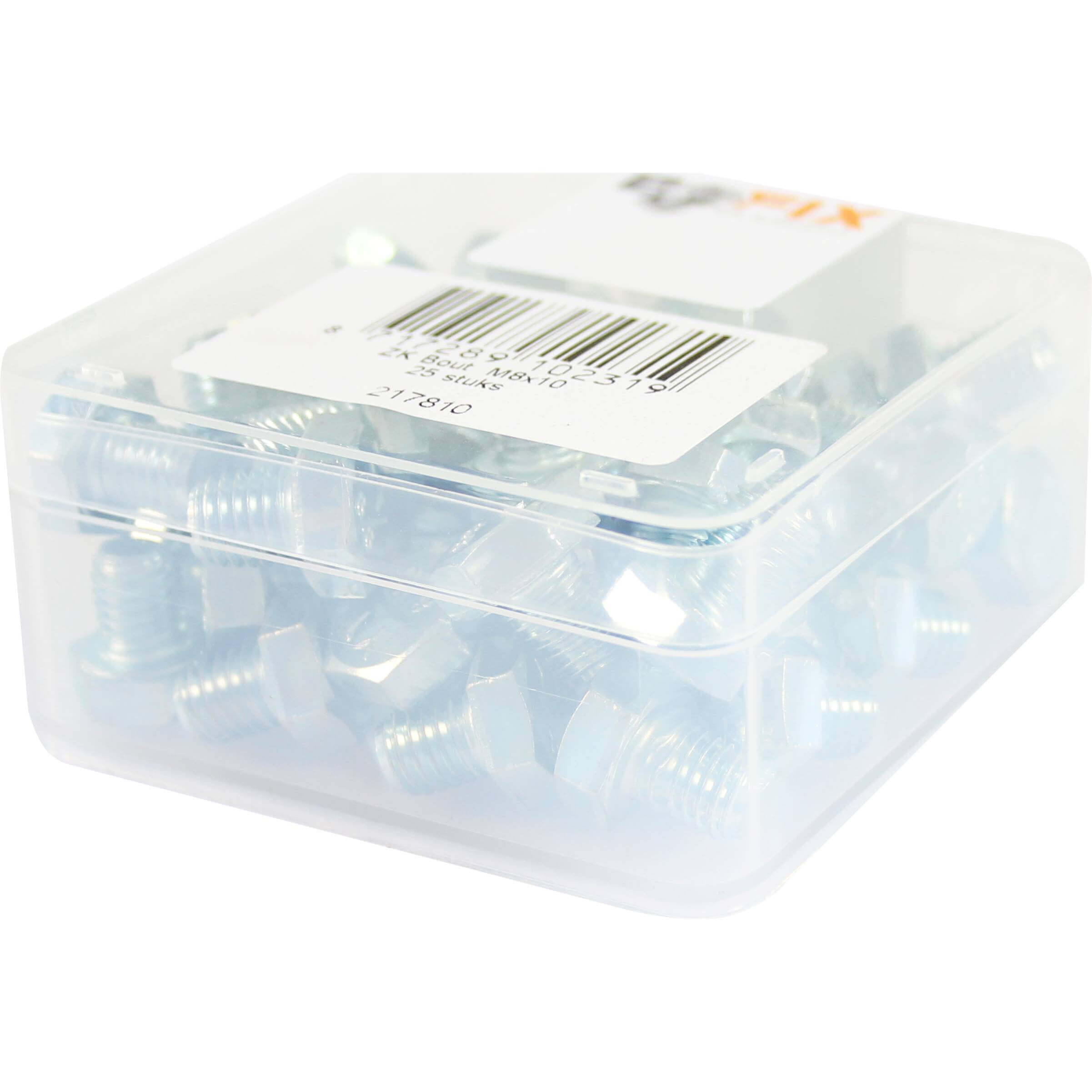 Bofix Box Hex Head Bolt M8x10 (25 Pieces)