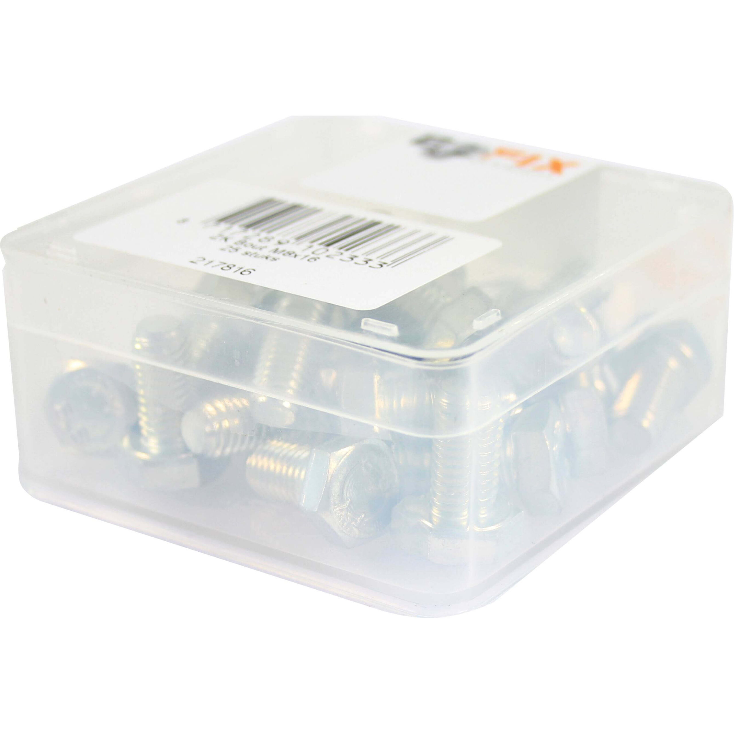 Bofix Box Hex Head Bolt M8x16 (25 Pieces)