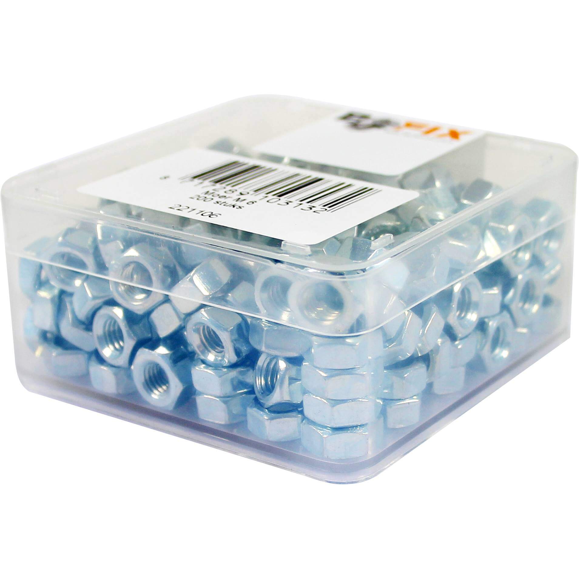 Bofix Nut Box M6 (200 Pieces)