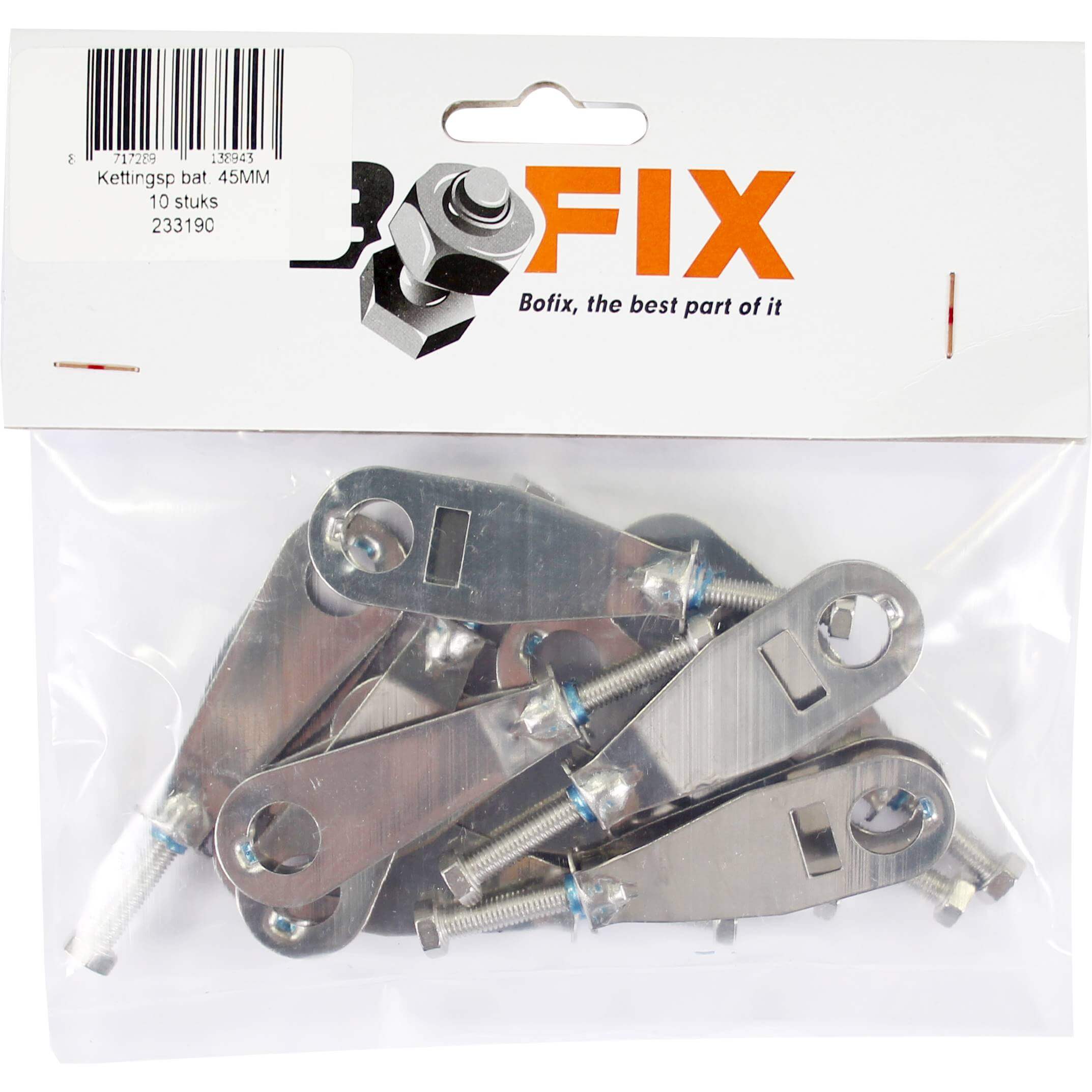 Bofix Box Chain Tensioner Bat Stainless Steel 45mm (10 Pieces)