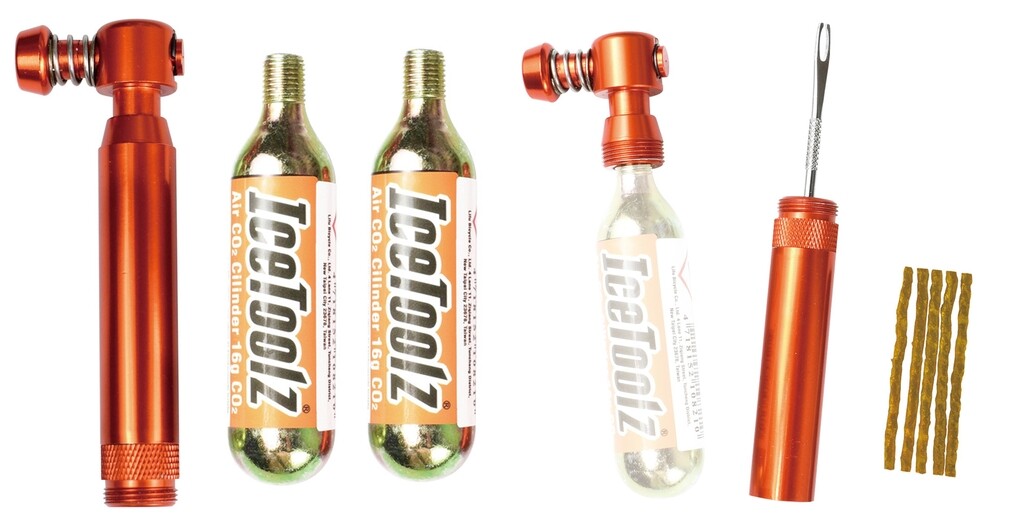 IceToolz Tubeless Tire Repair Kit + CO2 Pump/2x16G Cartridge