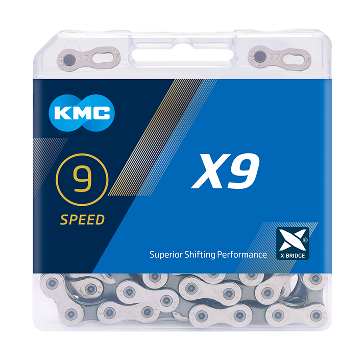 KMC Chain X9 Silver/Grey 114 Links