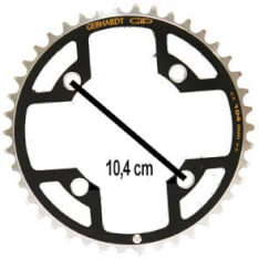 Gebhardt Chainring 32T 4 Bolt 9 Speed Black