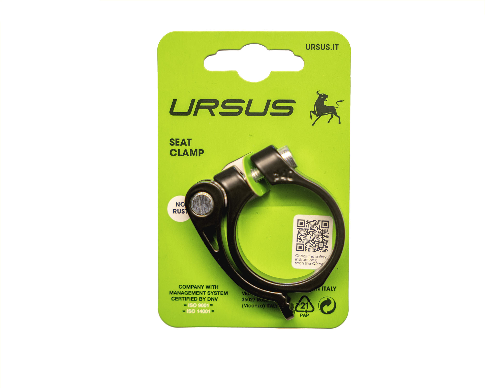 Ursus Seatpost Clamp With Quick Release 40mm Aluminum Black