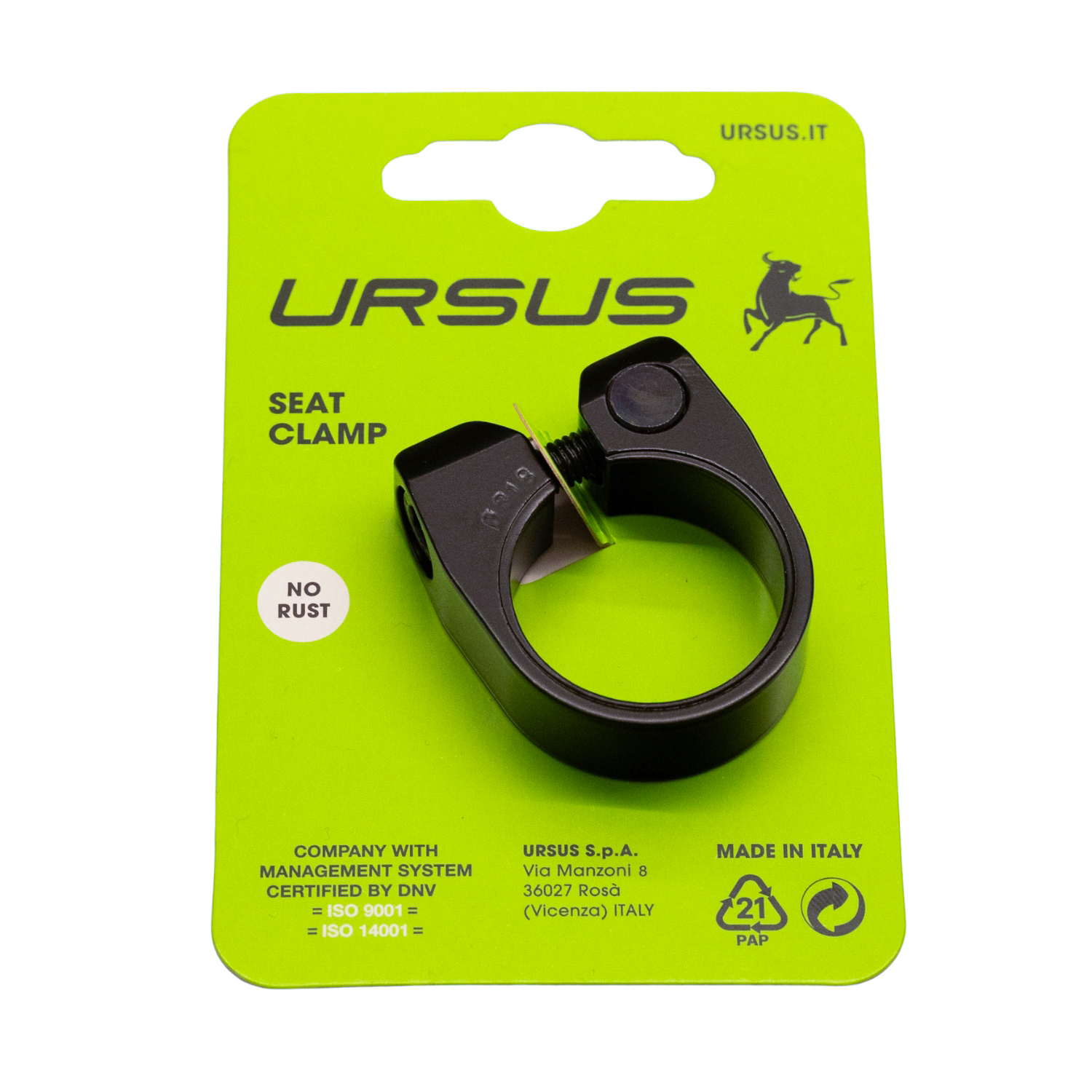 Ursus Seatpost Clamp 31.8 Alu Black