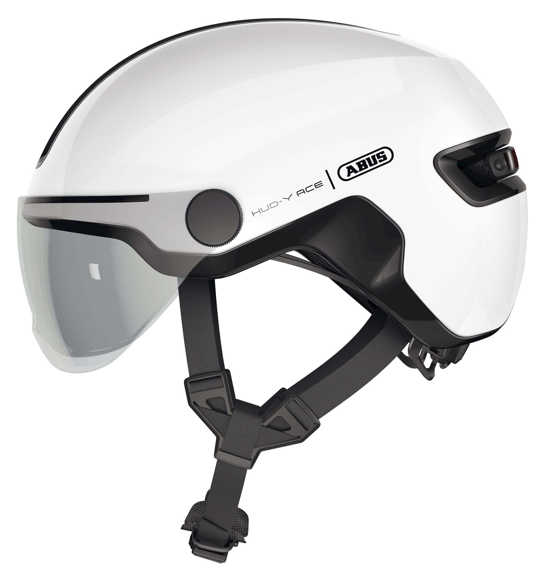 Abus Helmet HUD-Y ACE Shiny White S 51-55cm Abus Helmet HUD-Y ACE Shiny White S 51-55cm
