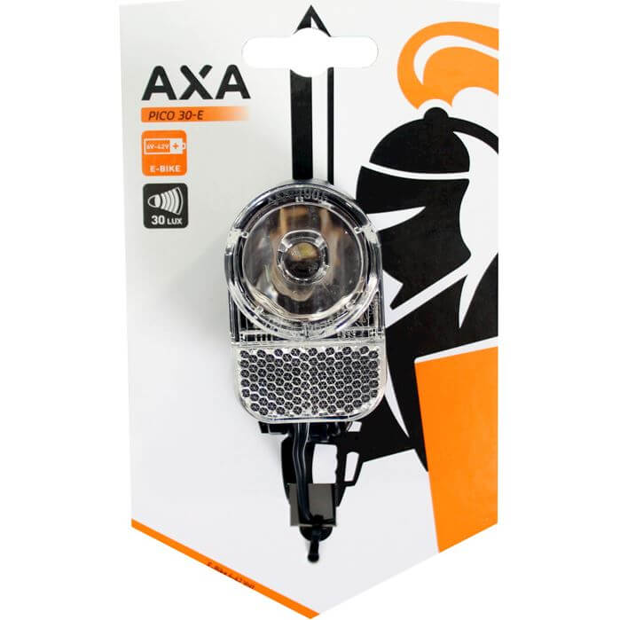 Axa Headlight Pico E-Bike Switch On/Off 6-42V 30 Lux Black