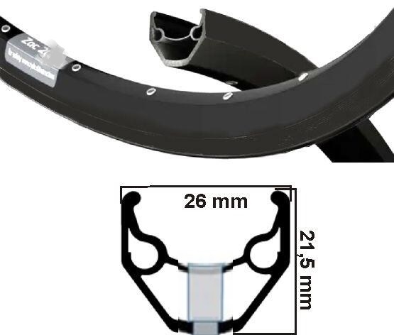 Ryde Rim 28 ZAC421 Black Disc 36/14