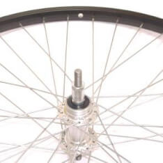 Roland Rear Wheel 26 x 1.75 Fixed Freewheel Black Zinc Spokes