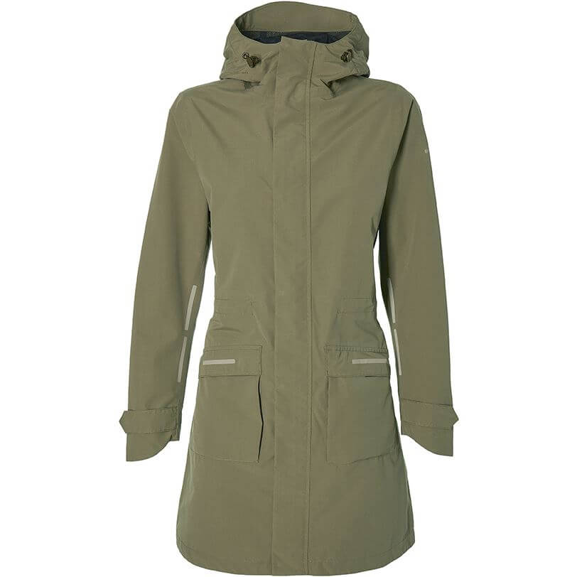 Basil Rain Parka Mosse Women Olive Green L