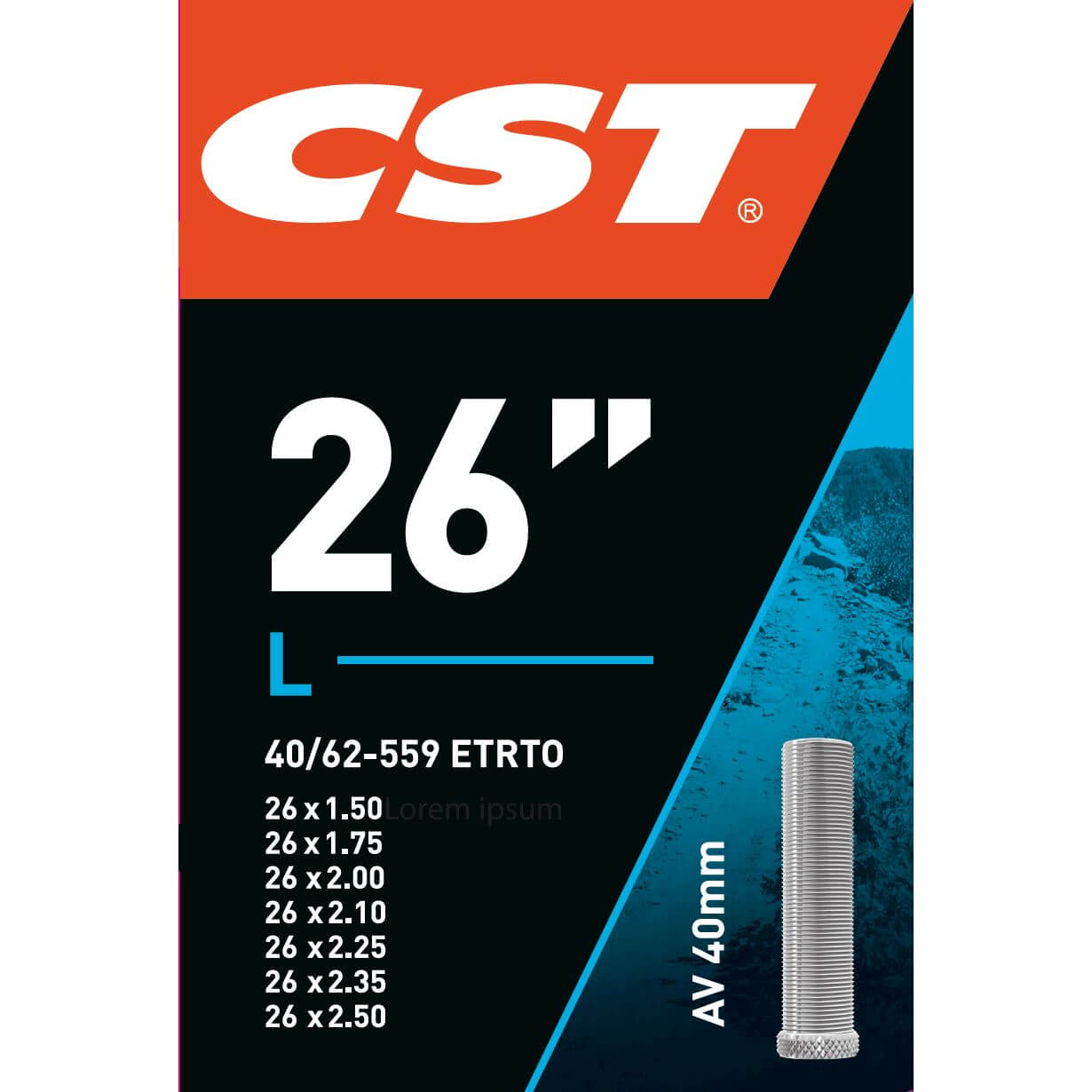 CST BNB 26 x 1.50 - 2.50 AV 40mm CST BNB 26 x 1.50 - 2.50 AV 40mm