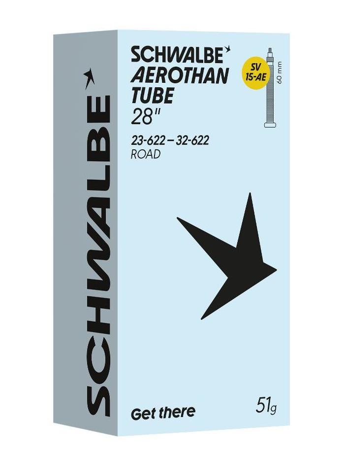 Schwalbe BNB SV15 AE Aerothan 23/32-622 Aluminum Presta Valve 60mm