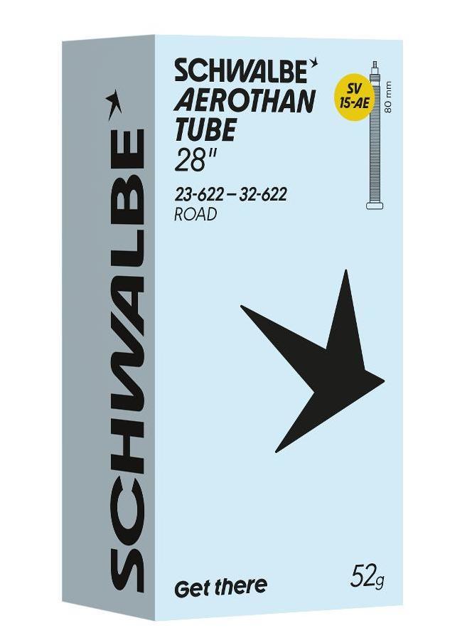 Schwalbe BNB SV15 AE Aerothan 23/32-622 Aluminum Presta Valve 80mm