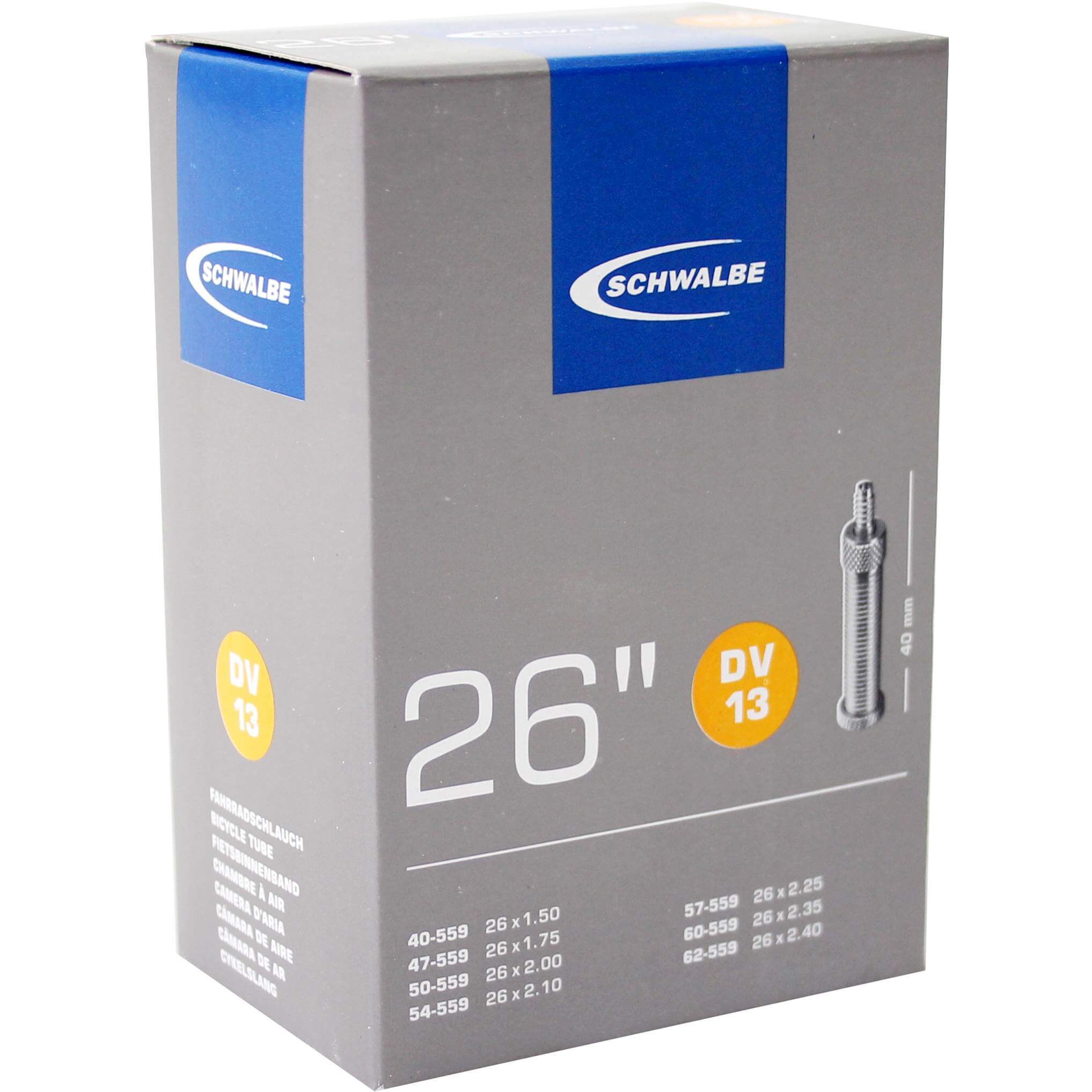 Schwalbe BNB DV13 26 x 1.50 - 2.40 High Pressure 40mm Schwalbe BNB DV13 26 x 1.50 - 2.40 High Pressure 40mm