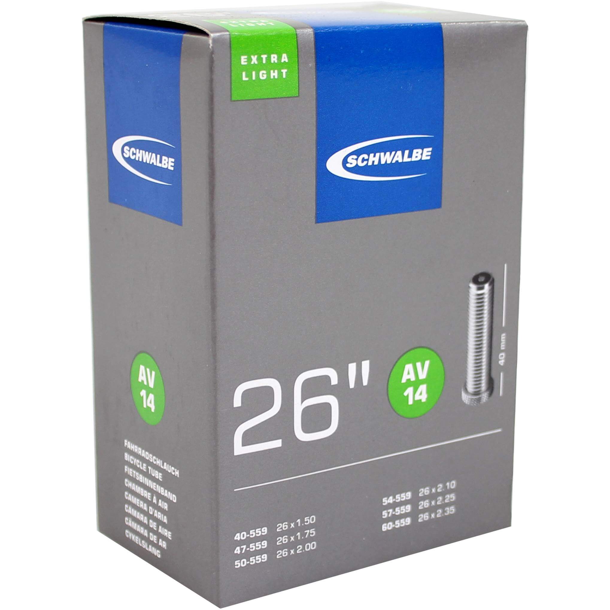 Schwalbe BNB AV14 Extra Light 26 x 1.50 - 2.35 AV 40mm