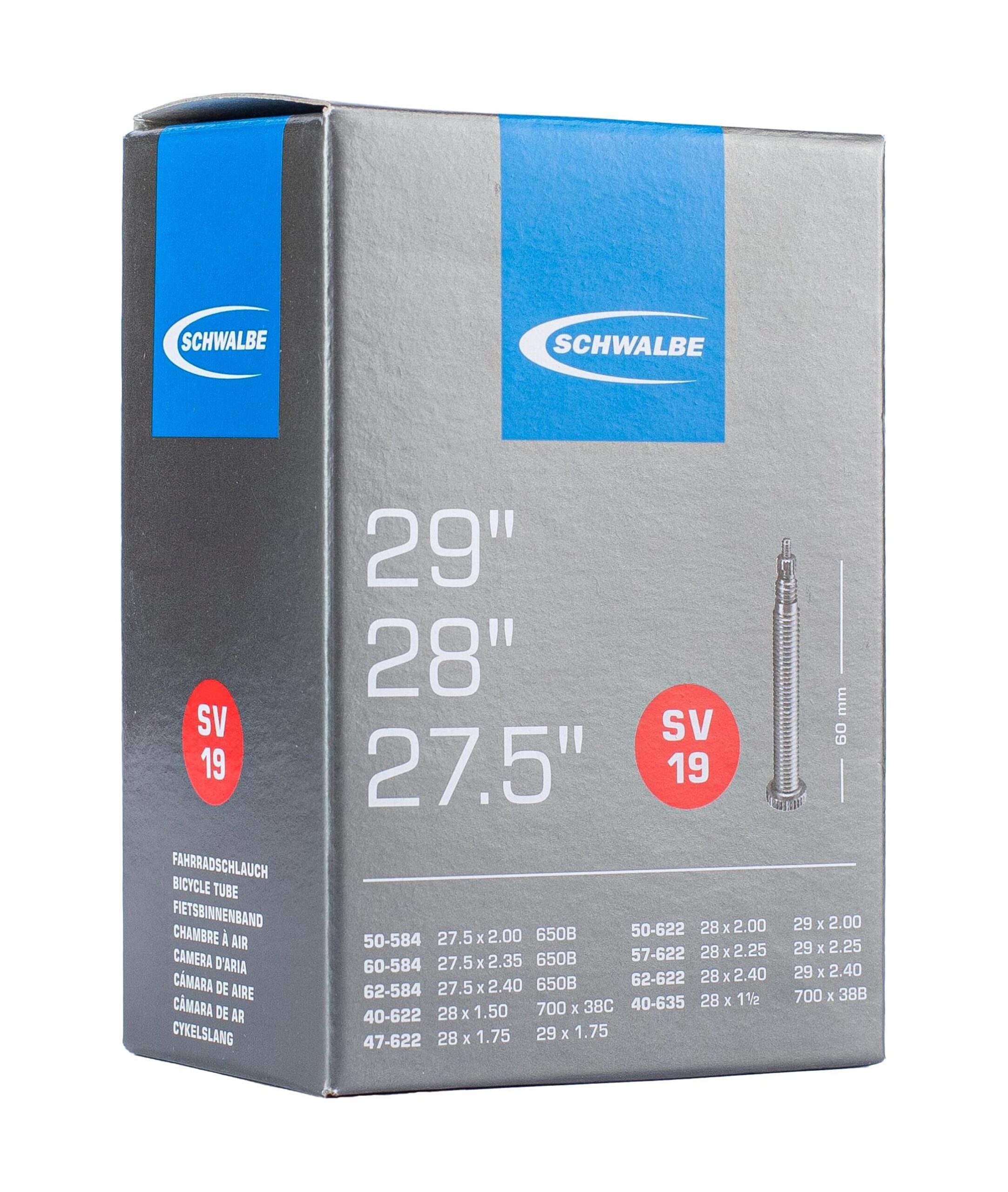 Schwalbe Bnb SV19 27.5 x 2.00 - 29 x 2.40 Presta Valve 60mm Schwalbe Bnb SV19 27.5 x 2.00 - 29 x 2.40 Presta Valve 60mm