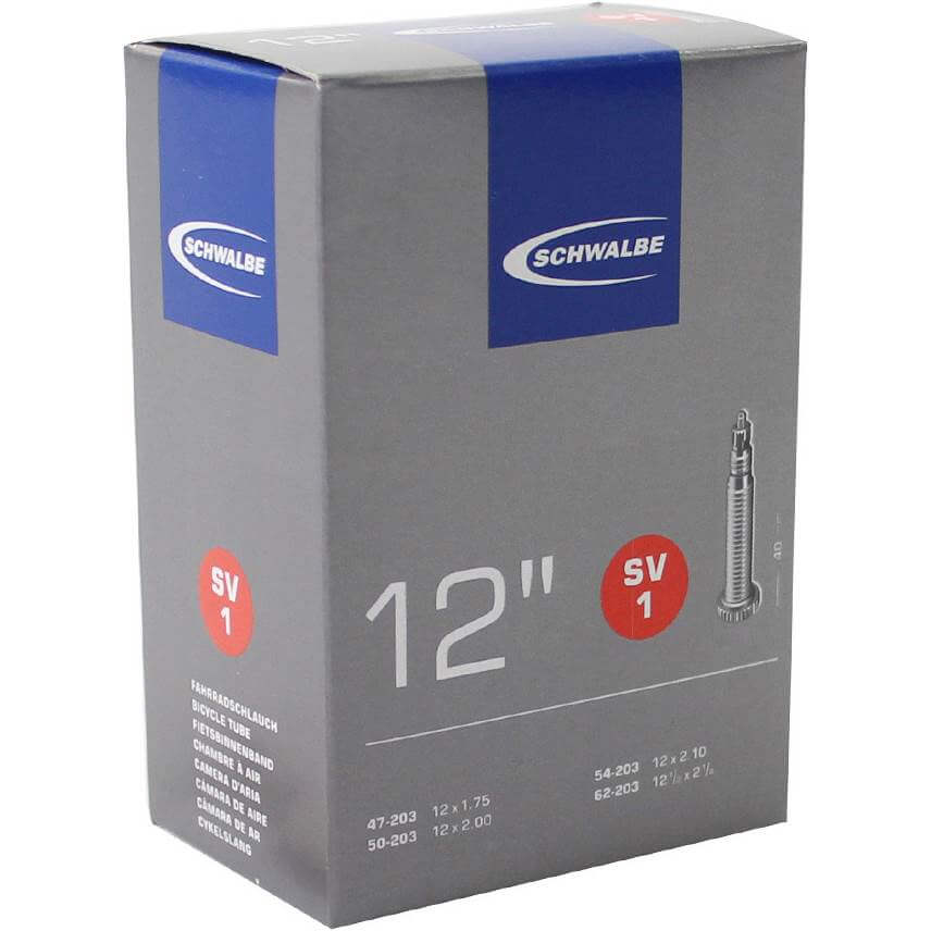 Schwalbe BNB SV1 12 x 1.75 - 12 1/2 x 2 1/4 FV 40mm Schwalbe BNB SV1 12 x 1.75 - 12 1/2 x 2 1/4 FV 40mm