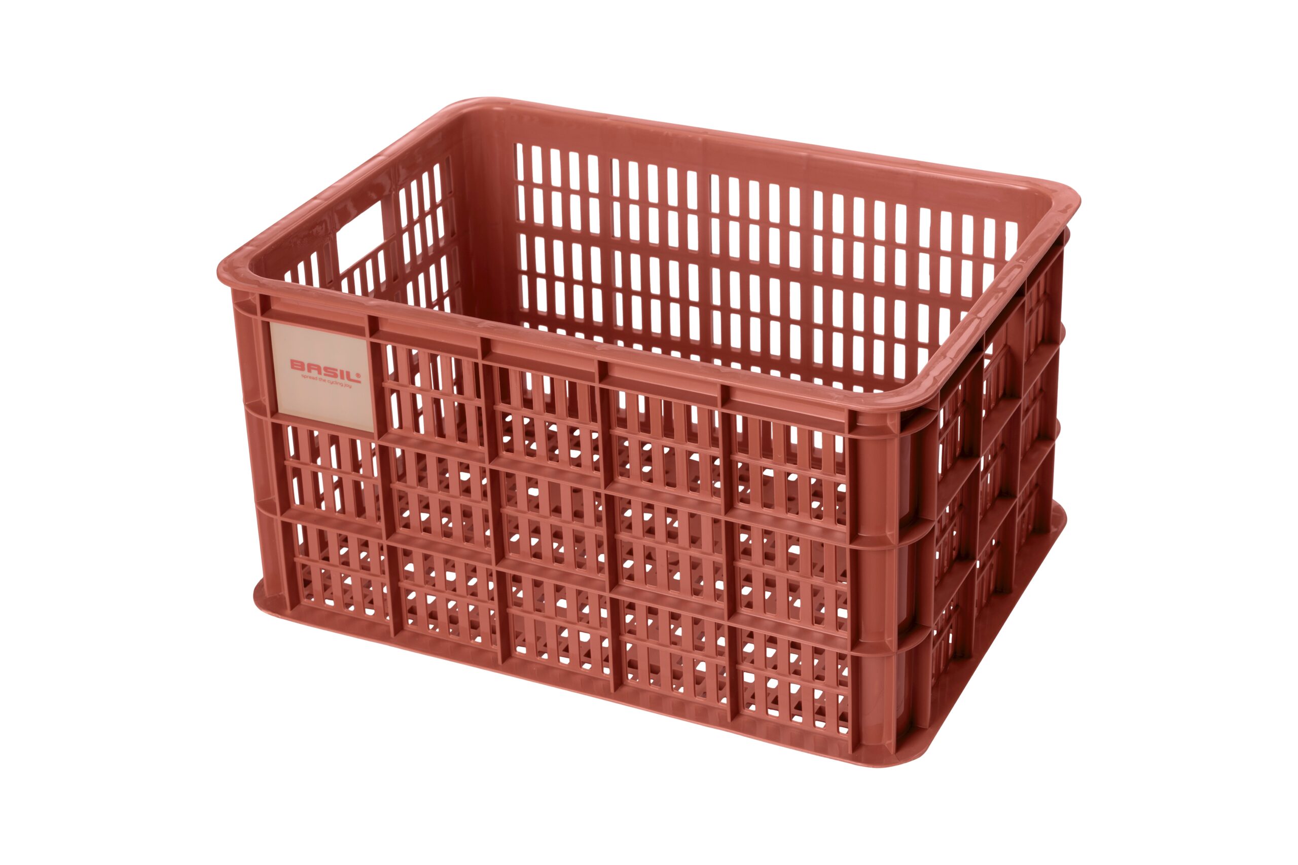 Basil Bike Crate L Terra Red 40L Recycled