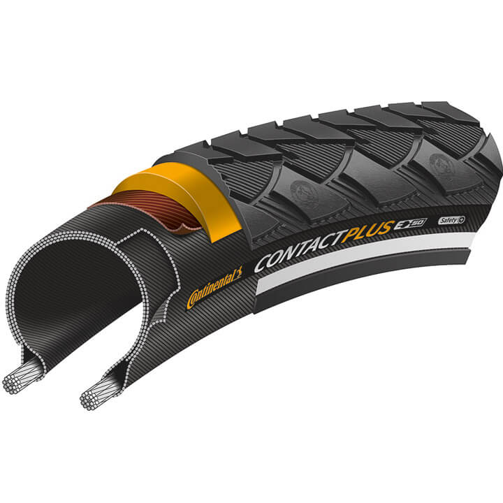 Continental Btb Contact Plus 28 x 1.60 With Reflective