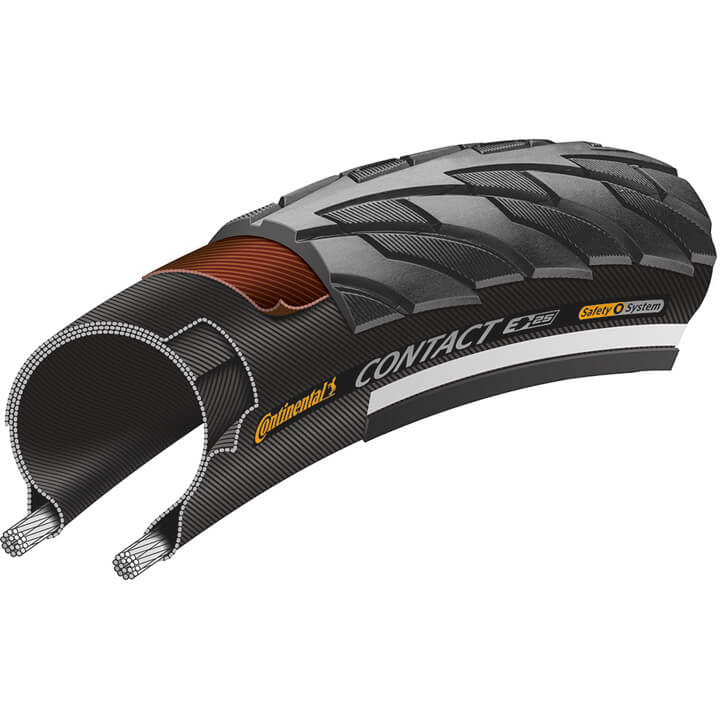 Continental Btb Contact 28 x 1.60 Black Reflective