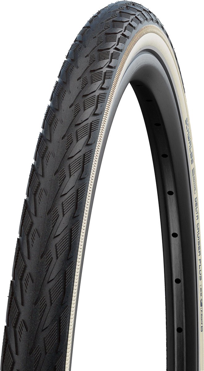 Schwalbe Btb Delta Cruiser Plus 28 x 1.10 Black White Reflective