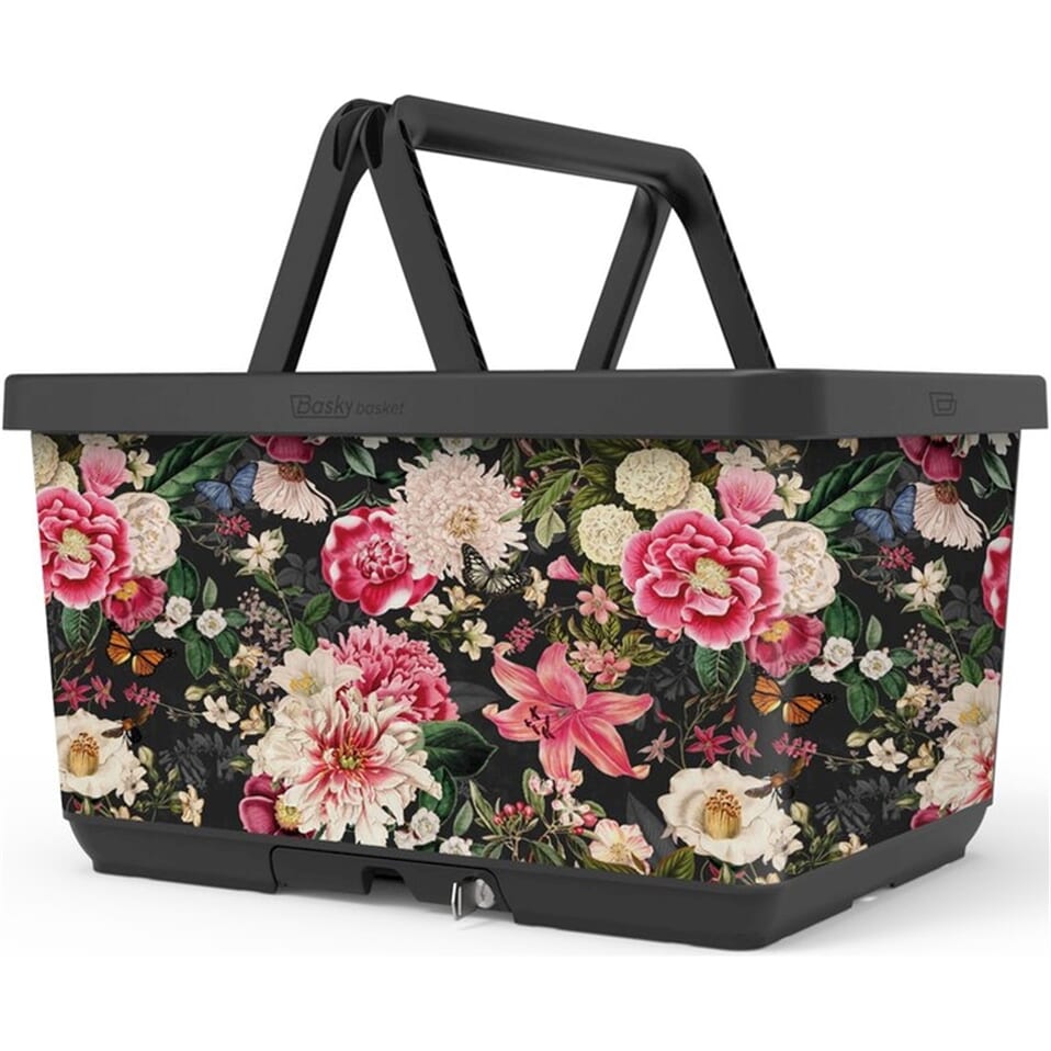 Basky Bike Basket 2.0 Faux Fur Bouquet Basky Bike Basket 2.0 Faux Fur Bouquet