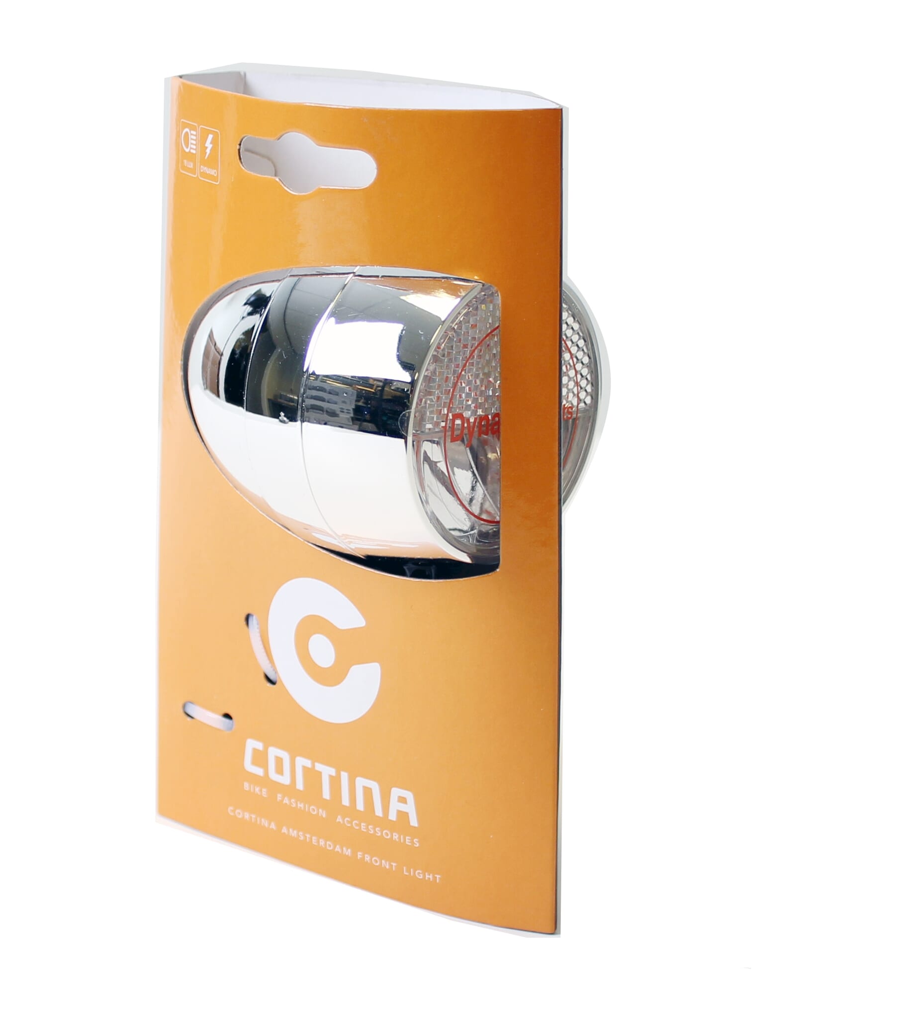 Cortina Headlight Amsterdam Dynamo Chrome