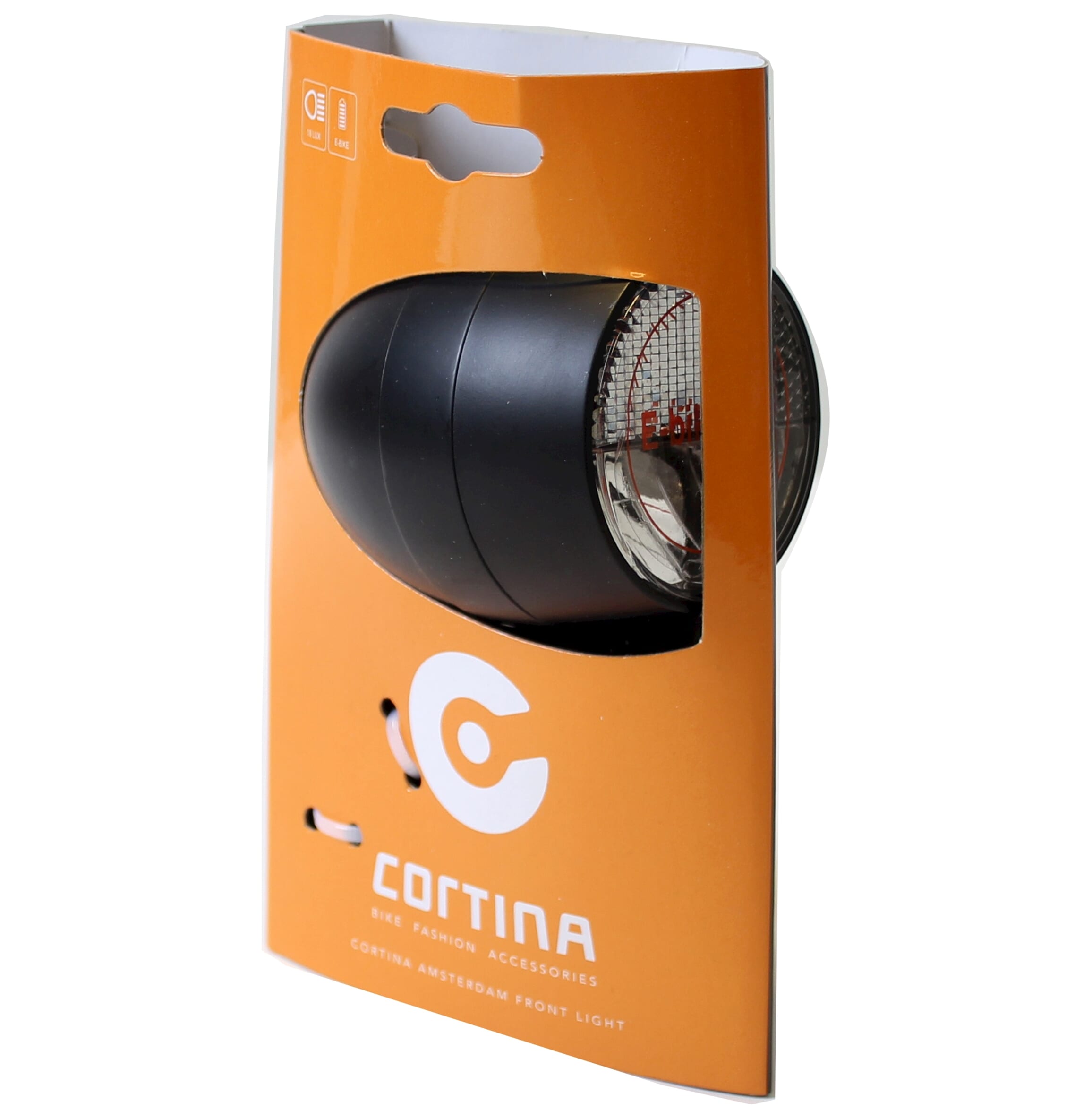 Cortina Headlight Amsterdam E-Bike Black