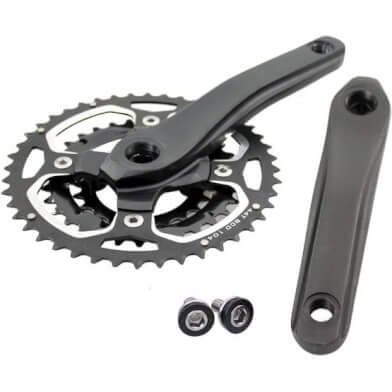 Crankset 44/32/22 Aluminum Black Crankset 44/32/22 Aluminum Black