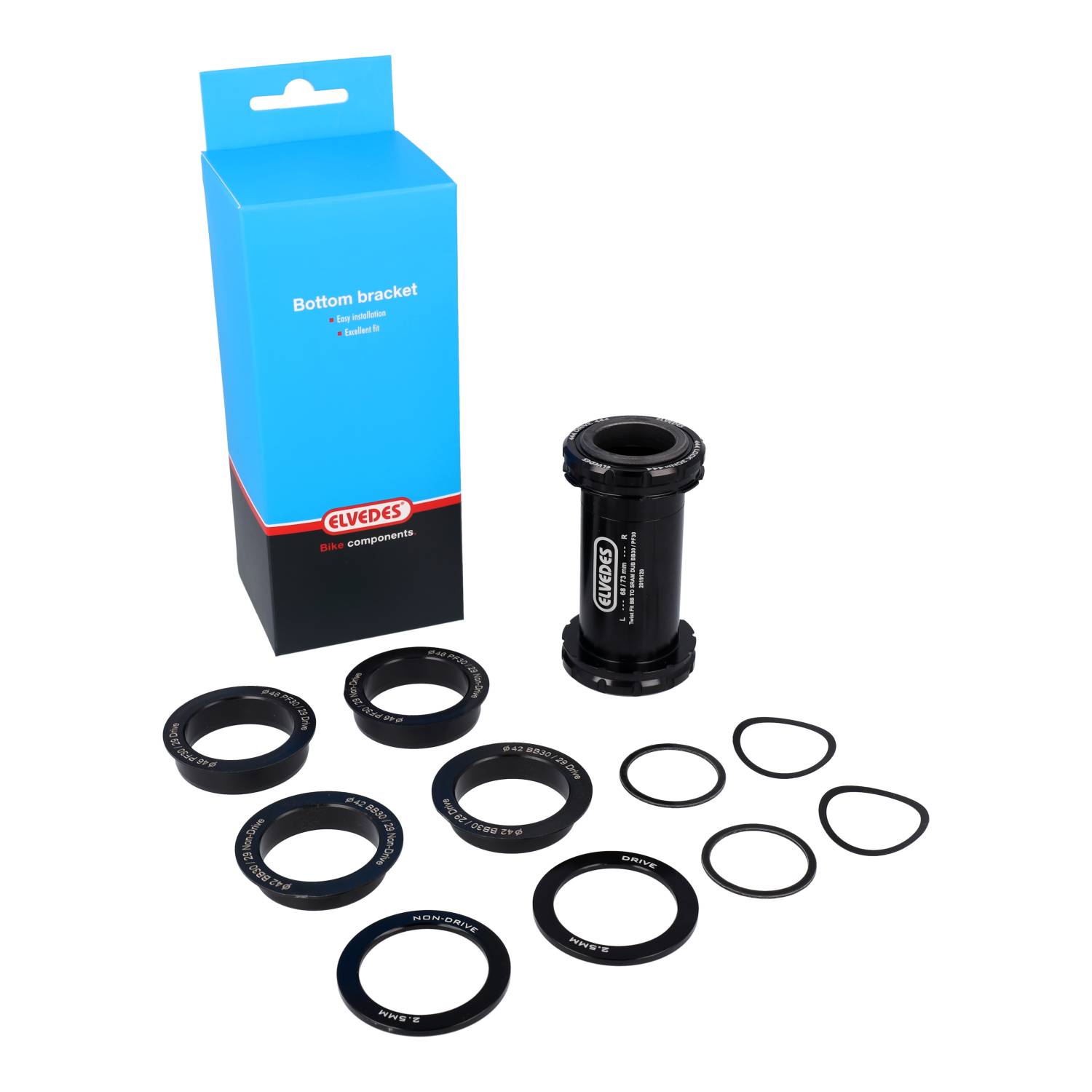 Elvedes Crankset Adapter Twistfit BB30 PF30 Sram Dub