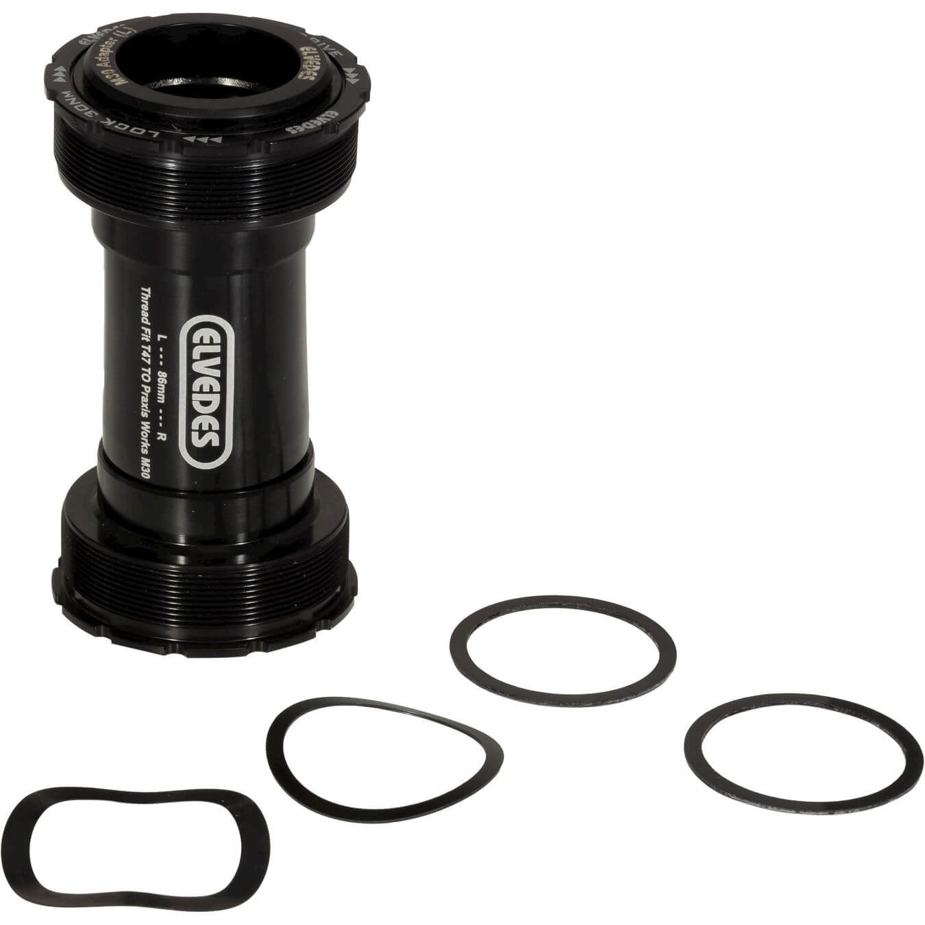 Elvedes Crankset Adapter T47 86mm Praxis M30