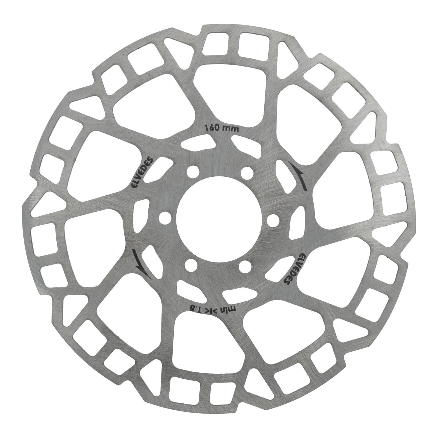 Elvedes Brake Disc 160mm Six Hole 2.0mm