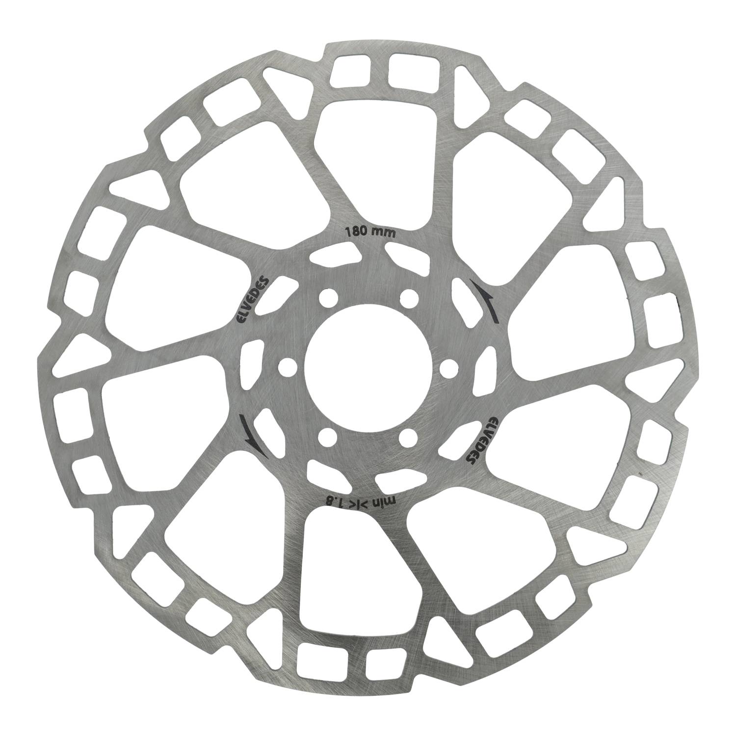 Elvedes Brake Disc 180mm Six Hole 2.0mm