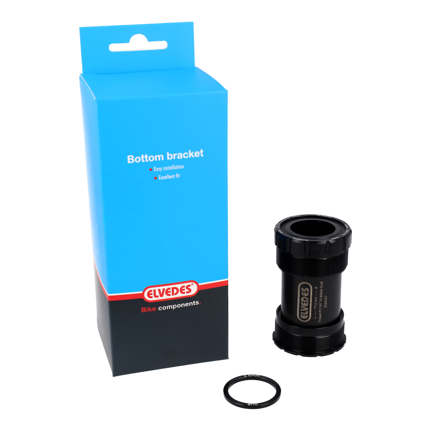 Elvedes Crankset Thread Fit T47A (Cervélo) For SRAM DUB