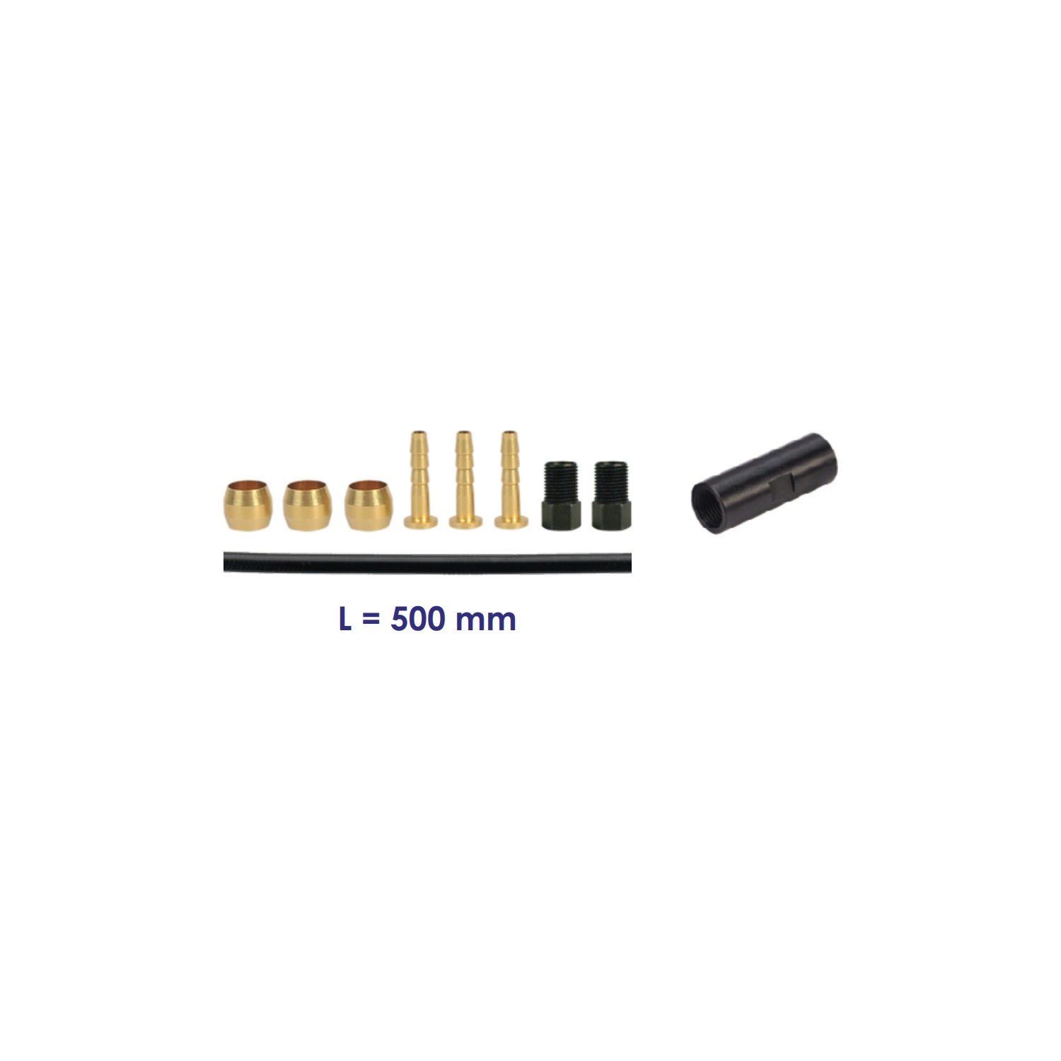 Elvedes Extension Set Hydro Hose Shimano BH59 500mm