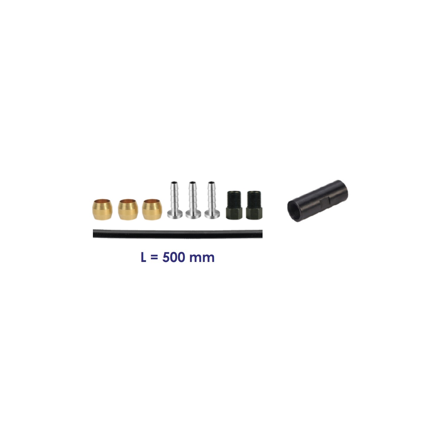 Elvedes Extension Set Hydro Hose Shimano BH90 500mm