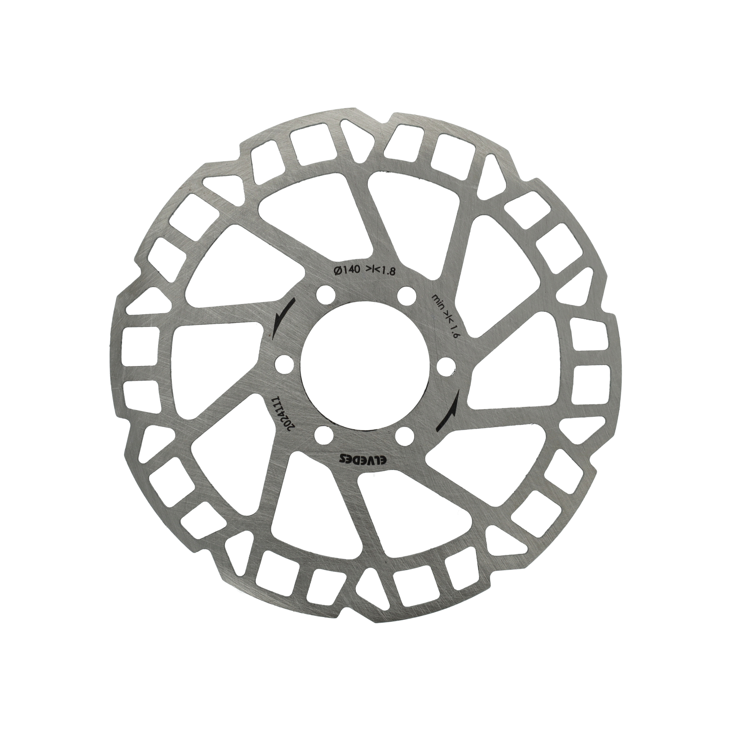 Elvedes Brake Disc 140mm Six Hole 1.8mm