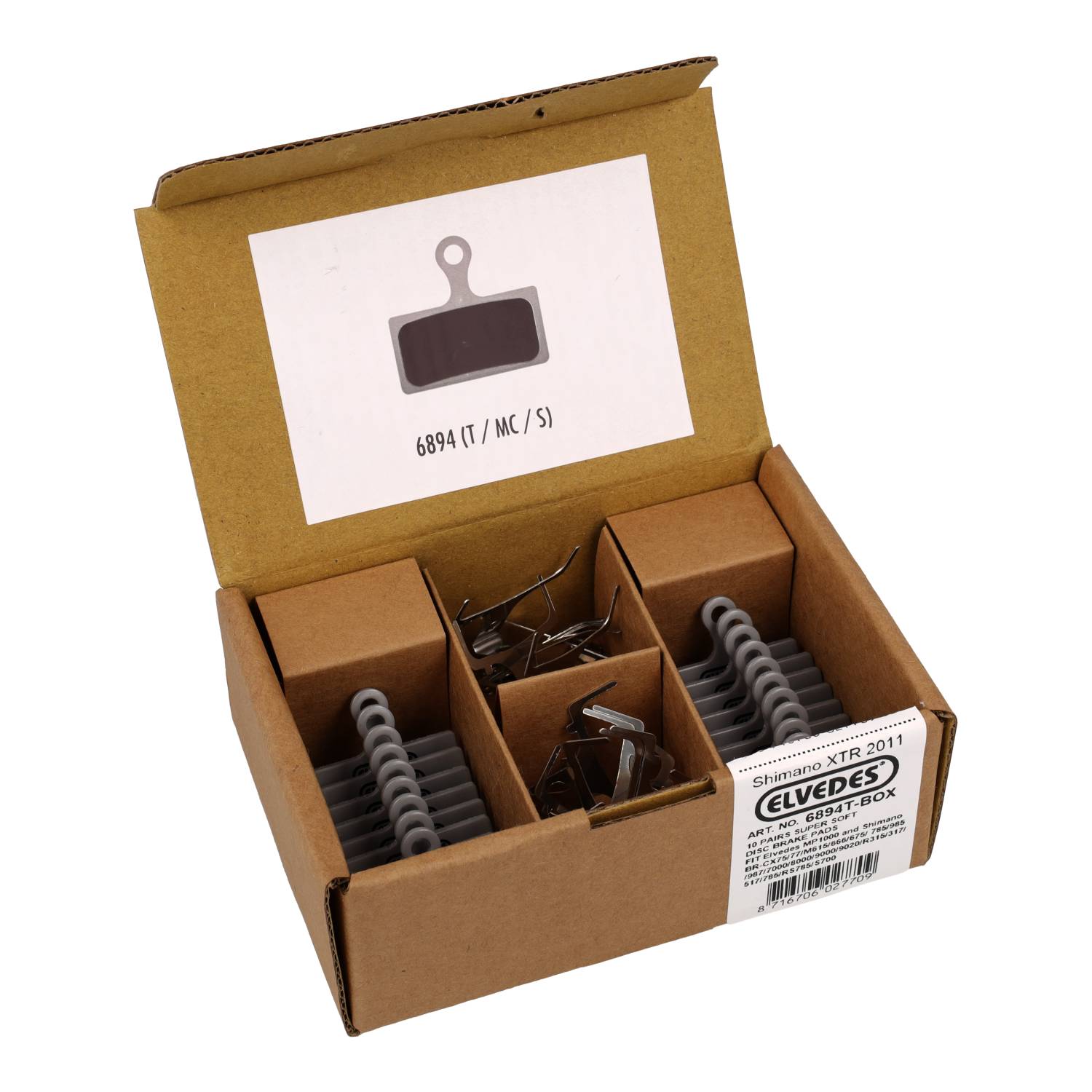 Elvedes Disc Brake Pad Shimano BR-M666 Super Soft (10)