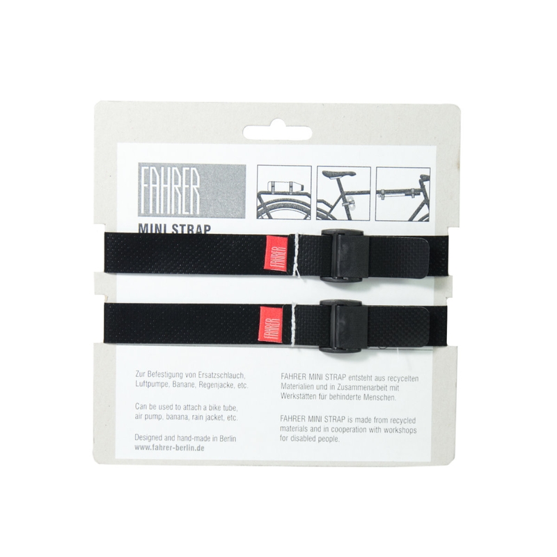 FAHRER Cargo Mini Strap M 35x2cm Black (2 Pieces)