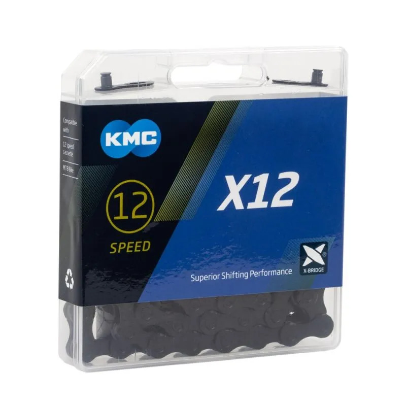 KMC Chain X12 Black Tech 126 Links