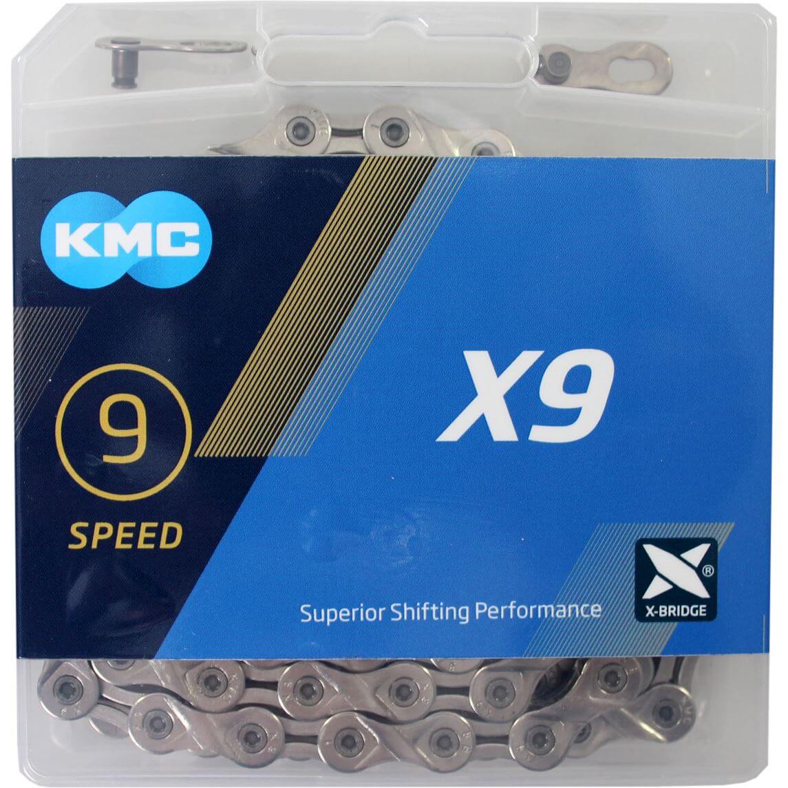 KMC Chain X9 Silver 114 Links