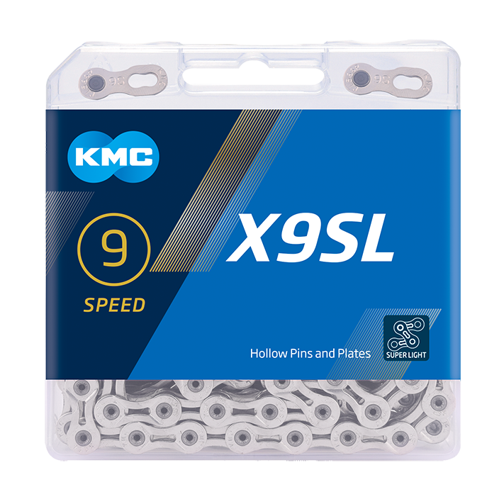 KMC Chain X9SL Silver 114 Links