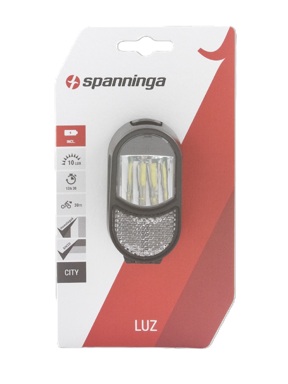 Spanninga Headlight Luz XB Black