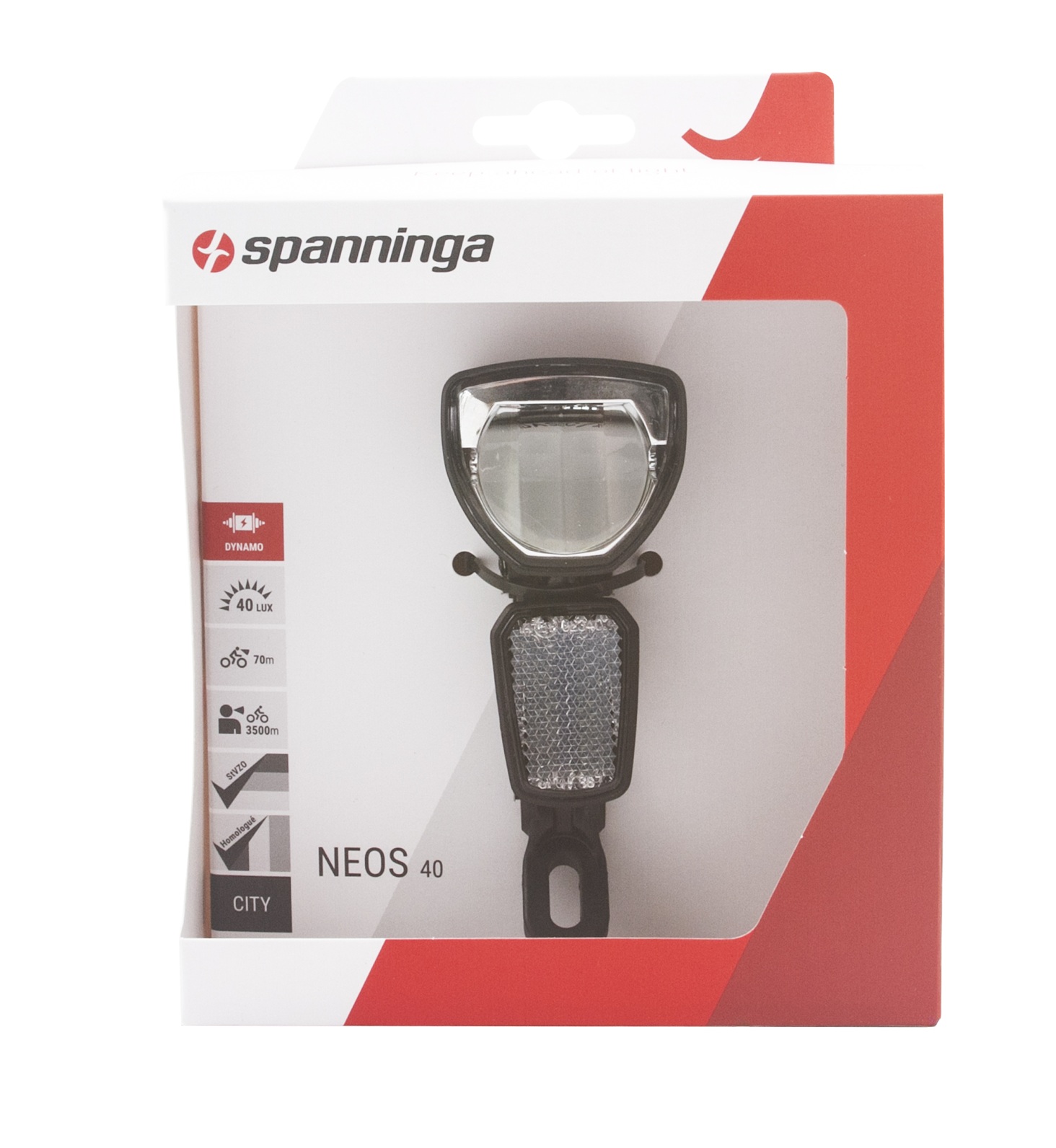 Spanninga Headlight Neos 40 XDc Dynamo