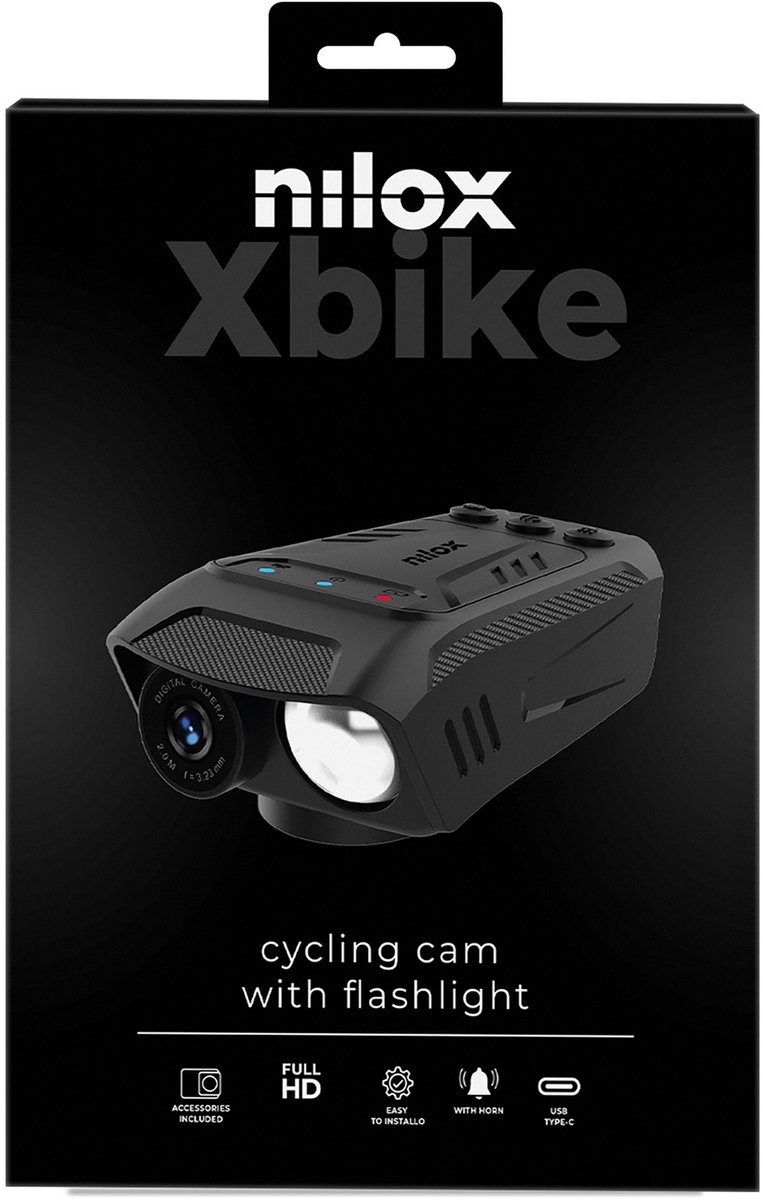 Nilox 3in1 Bike Camera - Light - Horn