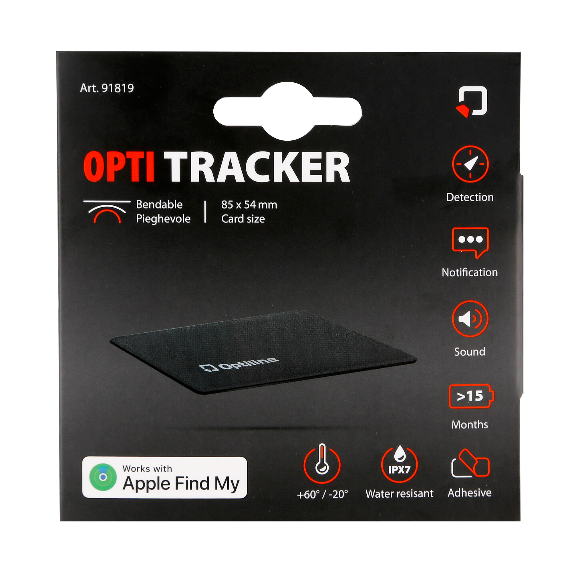 Optiline Tracker Flex Ultra-Thin Foldable Adhesive Locator