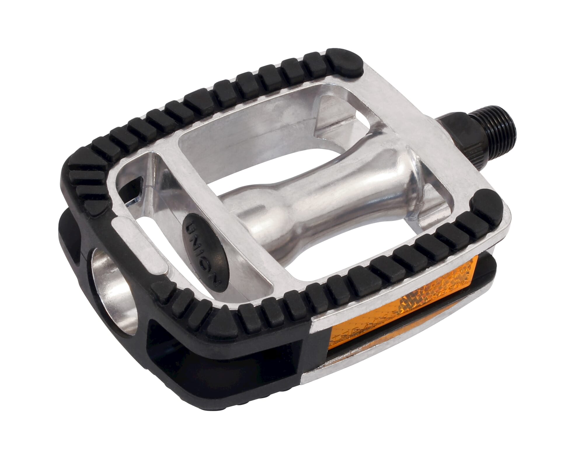 Union Pedals SP-812 Aluminum Silver Black Inlay On Card